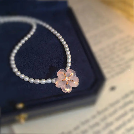 Necklace with Rose Gold Pendant